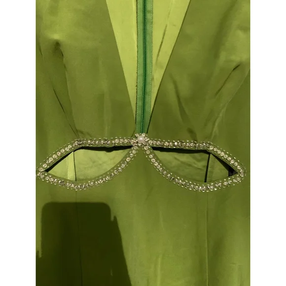 Women's Ieena for Mac Duggal Gown Green - Picture 7 of 9